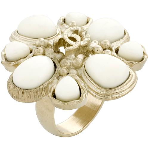 Chanel Ivory CC Ring