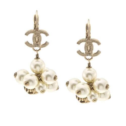 Chanel Pearl Cluster Earrings