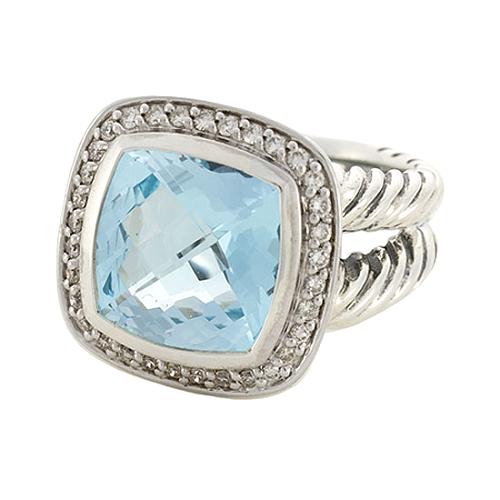 David Yurman Blue Topaz Ring