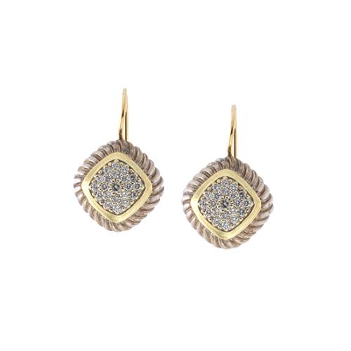 David Yurman Pave Diamond Albion Earrings