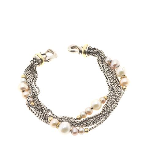 David Yurman Pearl Multi Strand Bracelet