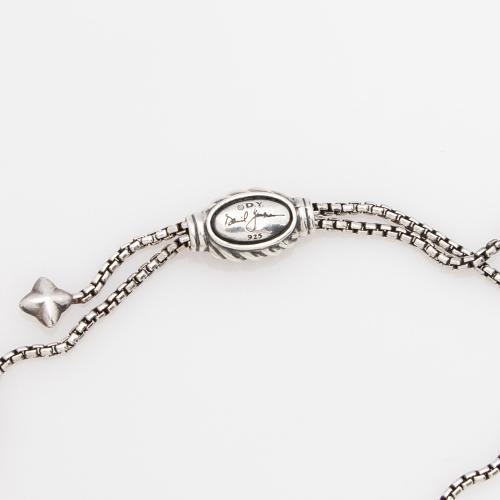 David Yurman Sterling Silver 14k Gold Crossover Necklace