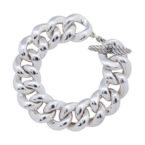 David Yurman Sterling Silver Cordelia Curb Link Large Bracelet