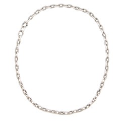 David Yurman Sterling Silver DY Madison 8.5mm Link Necklace