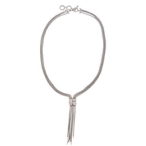 David Yurman Sterling Silver Diamond Confetti Necklace