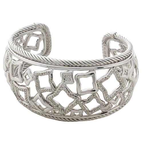 David Yurman Tapestry Pave and Diamond Cuff