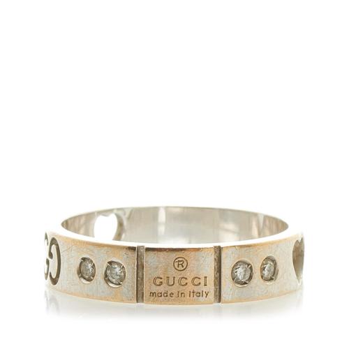 Gucci 18K Diamond Icon Amor Ring - 5