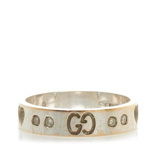 Gucci 18K Diamond Icon Amor Ring - 5