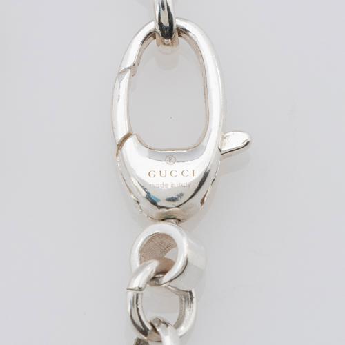 Gucci Sterling Silver Interlocking GG Necklace