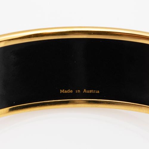 Hermes Printed Enamel Bangle Bracelet