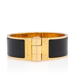 Hermes Enamel Wide Hinged Bracelet