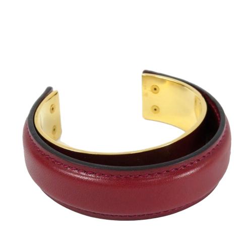 Hermes Leather Cuff Bracelet