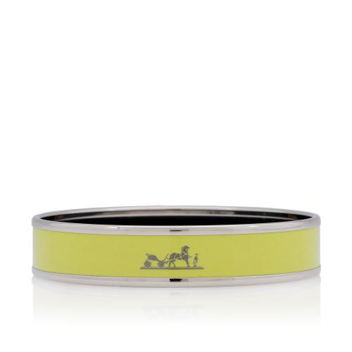 Hermes Printed Enamel Narrow Bracelet