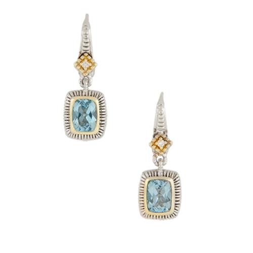 Judith Ripka Blue Topaz Earrings