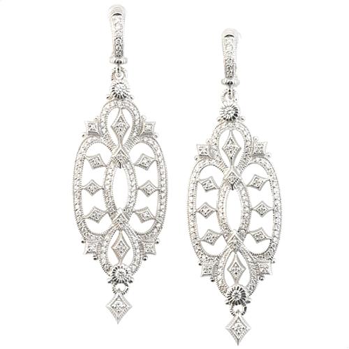 Judith Ripka Castle Diamond Earrings