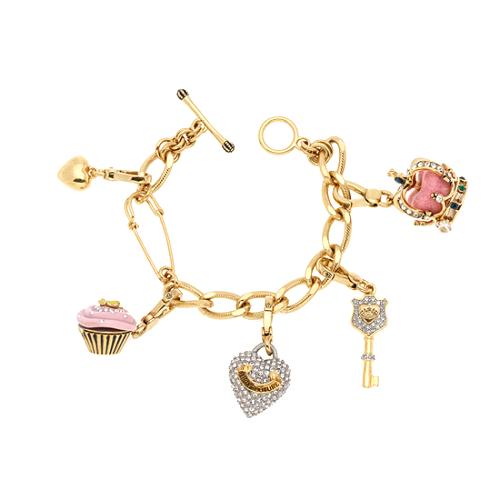 Juicy Couture Gold Charm Bracelet