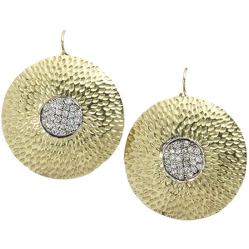 Kara Ross Hammered Earrings