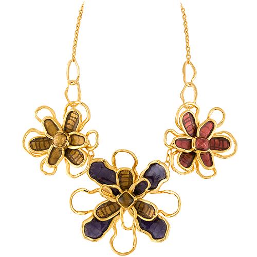 Kara Ross Large Floral Statement Necklace