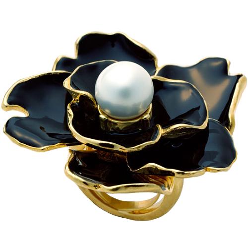 Kenneth Jay Lane Large Flower Ring