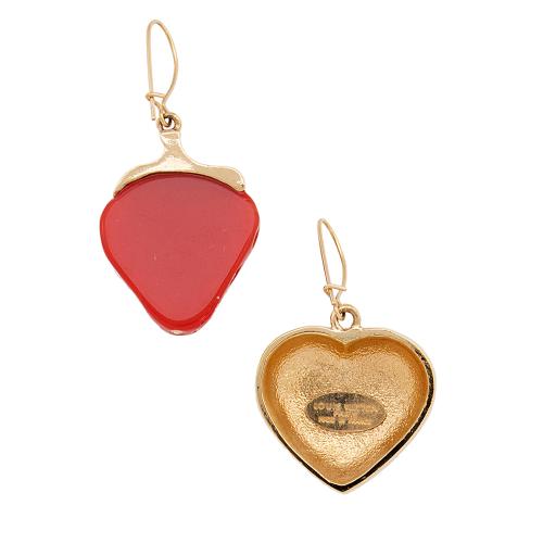 Louis Vuitton Strawberry Heart Earrings