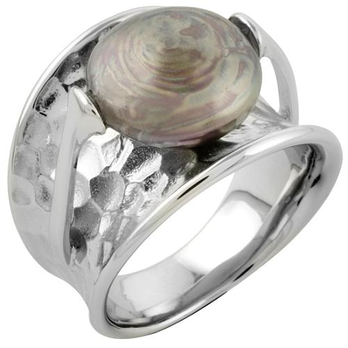 Majorica 12mm Coin Pearl Ocean Ring