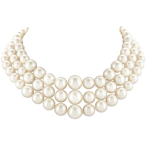 Majorica Graduated Pearl Necklace