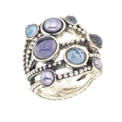 Stephen Dweck Stacked Blue Ring