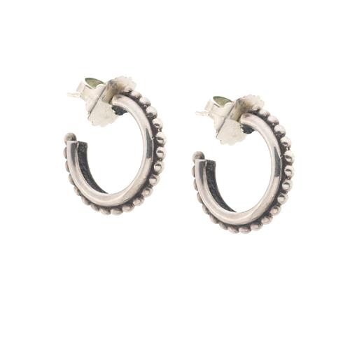 Stephen Dweck Sterling Silver Hoop Earrings