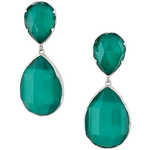 Stephen Dweck Zermatt Green Agate Drop Earrings