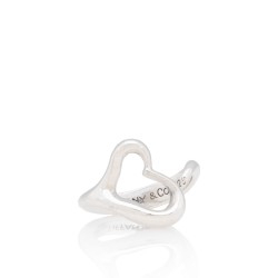 Tiffany & Co. Elsa Peretti Sterling Silver Open Heart Ring - Size 5