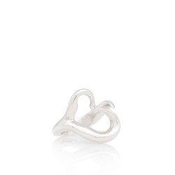 Tiffany & Co. Elsa Peretti Sterling Silver Open Heart Ring - Size 8