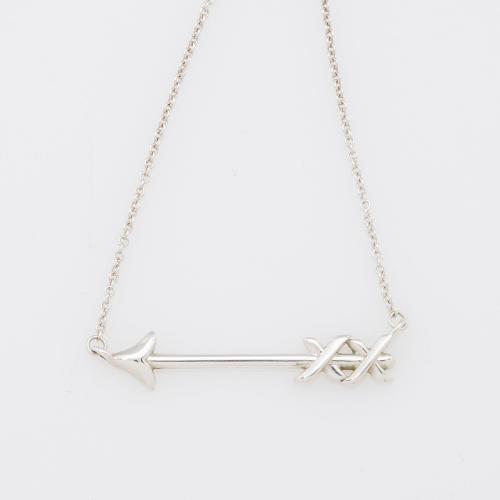 Tiffany & Co. Paloma Picasso Sterling Silver Arrow Necklace