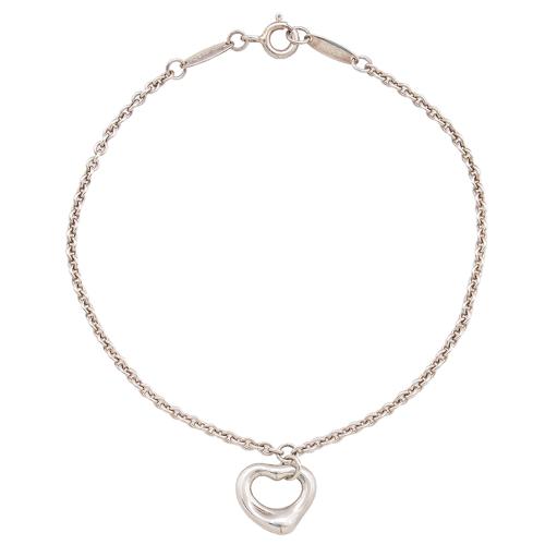 Tiffany & Co. Sterling Silver Elsa Peretti Open Hearts Bracelet