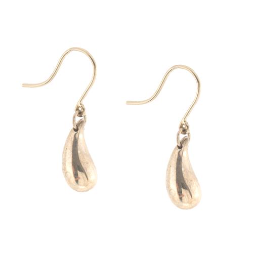 Tiffany & Co. Sterling Silver Elsa Peretti Teardrop Earrings