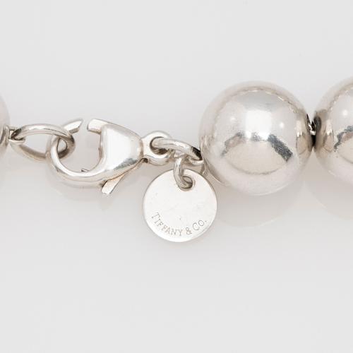 Tiffany & Co. Sterling Silver HardWear Ball 10mm Medium Bracelet