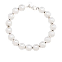 Tiffany & Co. Sterling Silver HardWear Ball 10mm Medium Bracelet