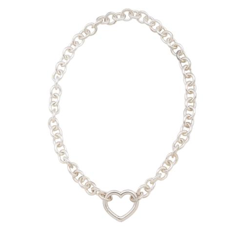 Tiffany & Co. Sterling Silver Open Heart Clasp Necklace - FINAL SALE