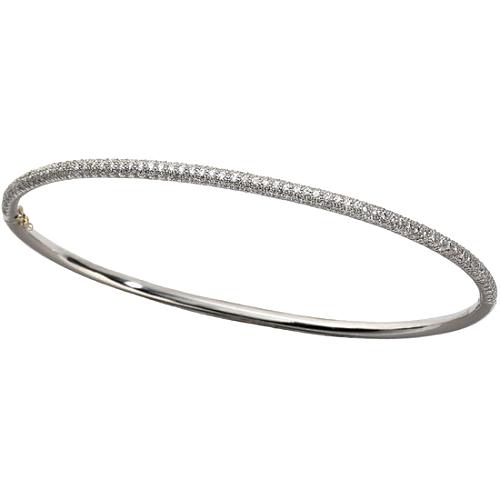 Vera Wang Platinum Pave Bangle