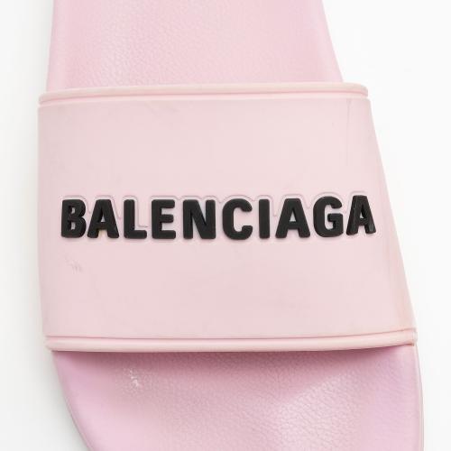 Balenciaga Rubber Logo Slides - Size 7 / 37