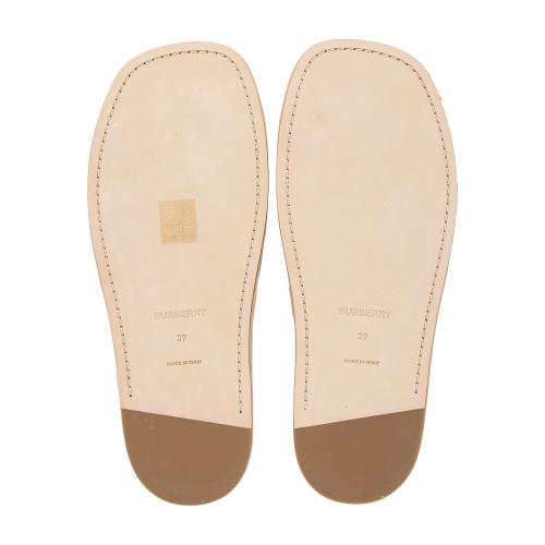 Burberry Leather Alixa Flat Sandals - Size 9 / 39