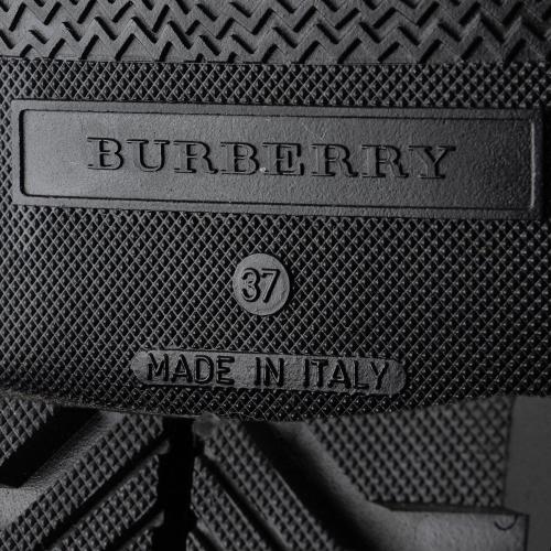 Burberry Nova Check Rubber Rain Boots - Size 7 / 37