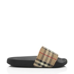 Burberry Rubber Vintage Check Slides - Size 6 / 36