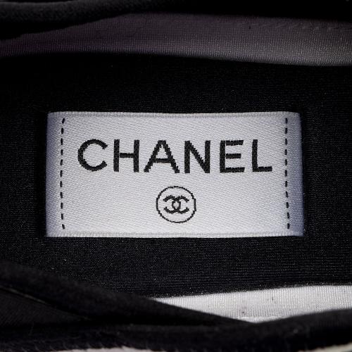 Chanel Suede Mesh CC Cap Toe Sneakers - Size 8 / 38