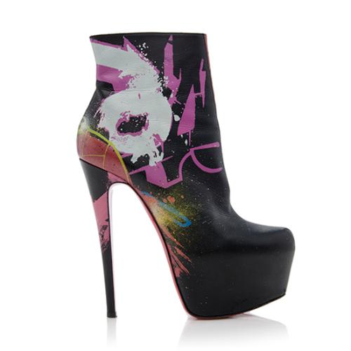 Christian Louboutin Graffiti Daf Booties - Size 8.5 / 38.5 