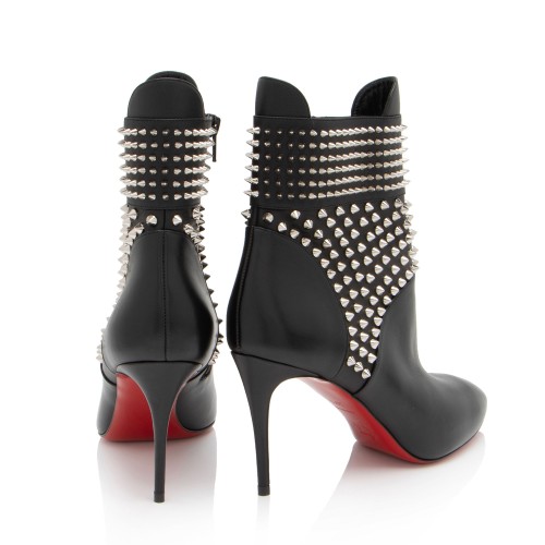 Christian Louboutin Leather Spiked Hongroise 85mm Ankle Boots Size 9.5 39.5 FINAL SALE Christian Louboutin Shoes Bag Borrow or Steal