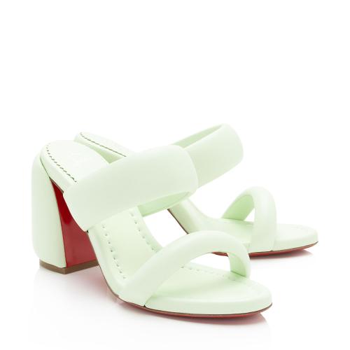 Christian Louboutin Nappa Inflama Sab 85mm Sandals - Size 7 / 37