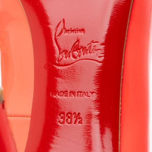 Christian Louboutin Patent Leather Pigalle Follies 100 Pumps - Size 8.5 / 38.5