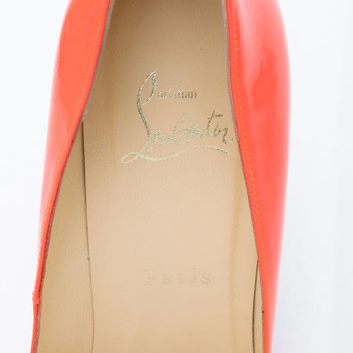 Christian Louboutin Patent Leather Pigalle Follies 100 Pumps - Size 8.5 / 38.5