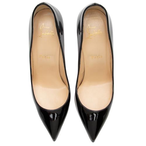 Christian Louboutin Patent Leather Pigalle Follies 100 Pumps - Size 9 / 39