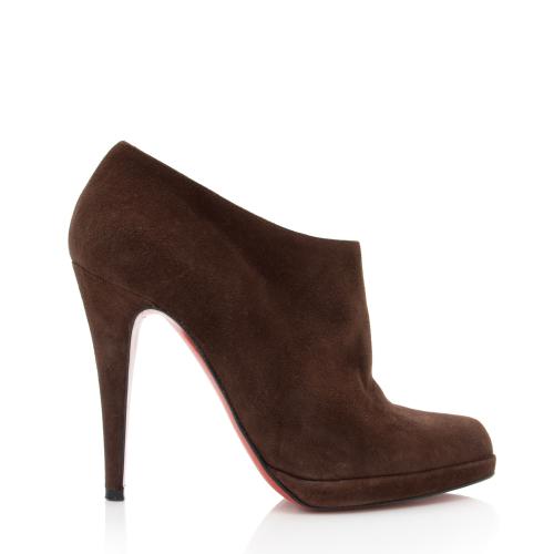 Christian Louboutin Suede Ankle Boots - Size 7 / 37